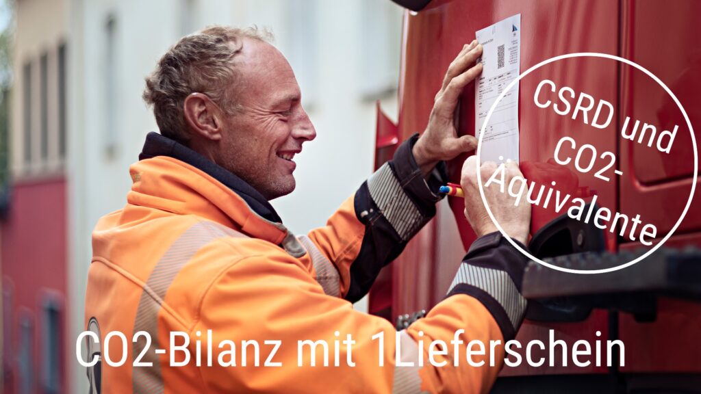 1Lieferschein transportiert CO2-Äquivalente